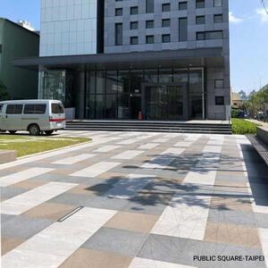 Sinterstein L'ALTRA PIETRA Porphyrbraun, 60 X 60 X 2 cm, R11 - Rutschfest für den Außenbereich - Wirtschaft