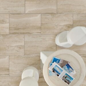 Sinterstein L'ALTRA PIETRA Duomo Travertino Beige, 60 X 90 X 2 cm, R11 - Rutschfest für den Außenbereich