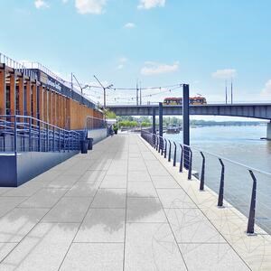 Sinterstein L'ALTRA PIETRA Fortezza Montorfano, 60 X 60 X 2 cm, R11 - Rutschfest für den Außenbereich