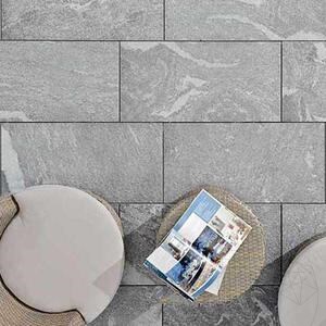 Sinterstein L'ALTRA PIETRA XXL Colosseo Grigioni, 120 X 240 X 2 cm, R11 - Rutschfest für den Außenbereich