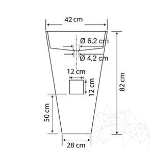 Waschbecken für das Badezimmer - Classic Travertin BAYK, 42 x 42 x 82 cm