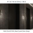 Black Crystal Cotton Design Platte Platte 3CM