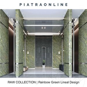 Rainbow Green Lineal Design Platte 3CM