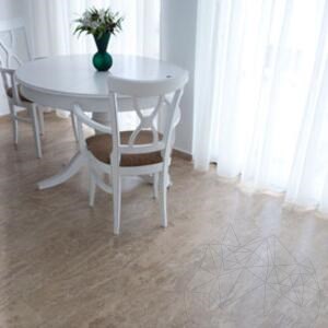 Latte PREMIUM Geschliffener und gefüllter Travertin 122 x 61 x 1.2 cm