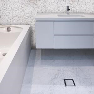 Crazy Paving Getrommelter Thassos-Marmor Mosaik