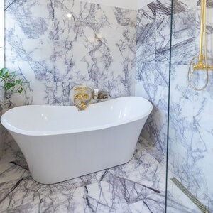 Marmorfliesen Marmor Calacatta Lilac Poliert 60 x 30 x 2 cm