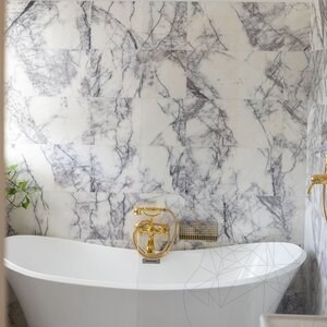Marmorfliesen Marmor Calacatta Lilac Poliert 60 x 30 x 2 cm