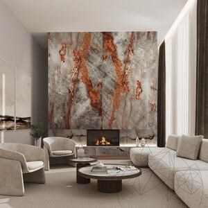 Symphony Grau Polierte Marmorplatte 2 cm