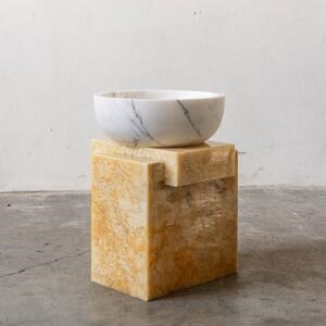 Waschbecken für das Badezimmer - Fliedermarmor RS-24, 42 x 15 cm