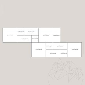 Travertin Silver Cross Cut Antik/Getrommelt Mini Römischer Verband 3 cm