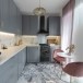 New York Chevron Geschliffener Marmor Mosaik