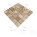 Heller Emperador Polierter Marmor Mosaik 4,8 x 4,8 cm