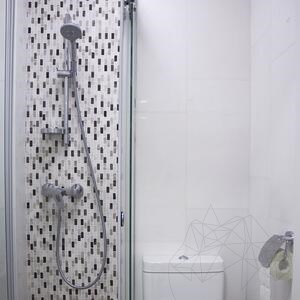 Emperador / Tundra / Mugla Mix Polierter Marmor Mosaik 3,2 x 1,5 cm