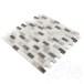 Emperador / Tundra / Mugla Mix Polierter Marmor Mosaik 3,2 x 1,5 cm