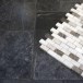 Emperador / Tundra / Mugla Mix Polierter Marmor Mosaik 3,2 x 1,5 cm