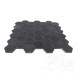 Nero Marquina Sechseck geschliffener Marmor Mosaik