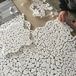 Crazy Paving Getrommelter Thassos-Marmor Mosaik