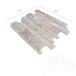 Tundra Grau Polierter Marmor 3D Wandmosaik