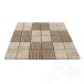 Klassischer & Noce Gekratzter Travertin Mosaik 4,7 x 4,7 cm
