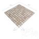 Klassischer polierter Travertin Mosaik 2,3 x 2,3 cm