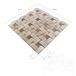 Klassischer & Latte Getrommelter Travertin 3D Konkav Mosaik