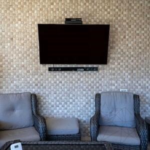 Classic & Noce Getrommelter Travertin 3D-Kissenmosaik 5 x 5 cm