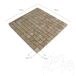 Latte Polierter Travertin Mosaik 2,3 x 2,3 cm