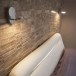 Latte Polierter Travertin 3D Wandmosaik