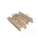 Latte Polierter Travertin 3D Wandmosaik