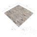 Silber polierter Travertin Mosaik 1,5 x 4,8 cm