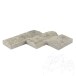 Silberner Splitface Travertin 7,5 cm x FL x 2 cm