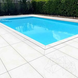 Sinterstein L'ALTRA PIETRA Porcea Aura White, 60 X 120 X 2 cm, R11 - Rutschfest für den Außenbereich