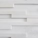 Polierter Marmor Arctic White Wandverkleidungsplatte 15 x 60 cm