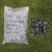 Schwarzer polierter Kieselstein Sack 20 kg