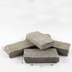 Kavala Riven Slate Kopfsteinpflaster 20 x 10 x 3-5 cm