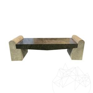 Romano Ceppo Gartenbank aus Marmor, 165 x 40 x 50 cm