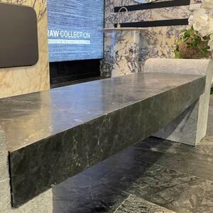 Romano Ceppo Gartenbank aus Marmor, 165 x 40 x 50 cm