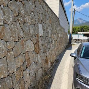 Polygonalplatten Travertin Rock Face Noce