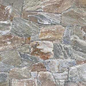 Felswand, sonniger polygonaler Marmor