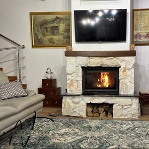 Felswand Vintage Thasos Poligonal-Marmor