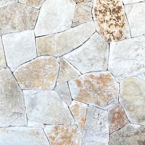 Felswand Vintage Thasos Poligonal-Marmor