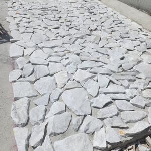 Polygonalplatten Marmor Rock Face White