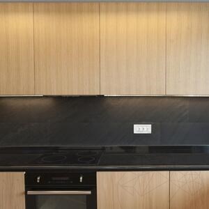 Flexibler Schiefer SKIN MicroStone 1mm - Black Line, 210 x 105 cm | Ultraflexibler Stein für Wände, Möbel, Verkleidungen