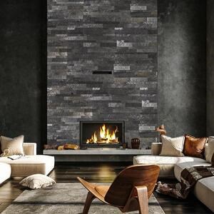 SKIN Panel 3D Express - Black Star, 60x15 cm, selbstklebend 3M für Innenverkleidung Möbel, Wände