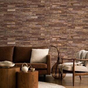 Flexibles Marmor SKIN Paneel 3D Express - Regenwald Braun, 60x15 cm, selbstklebend 3M für Innenverkleidung Möbel