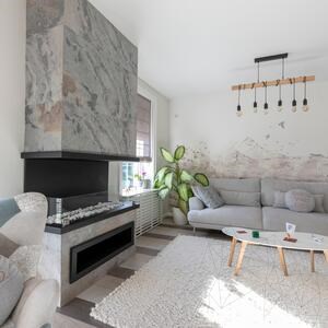 Flexibler Schiefer SKIN Ultra-Flex 2mm - Herbstweiß, 122x61 cm | Stein für Wände, Möbel, Fassaden und Nassbereiche
