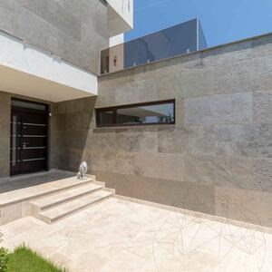 Flexibler Schiefer SKIN Ultra-Flex 2mm - Golden, 240 x 90 cm | Stein für Wände, Möbel, Fassaden und Nassbereiche