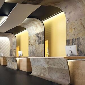 Flexibler Schiefer SKIN MicroStone 1mm - Indian Autumn, 240 x 90 cm | Ultra-flexibler Stein für Wände, Möbel