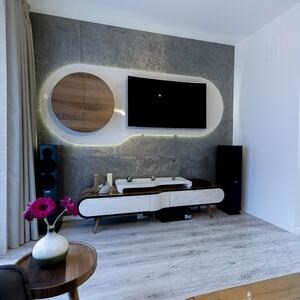Flexible Slate SKIN Ultra-Flex 2mm - Silver SHINE, 210 x 105 cm | Stein für Wände, Möbel, Fassaden und Nassbereiche