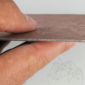 Flexibler Schiefer SKIN Ultra-Flex 2mm - Terra Red, 185 x 61 cm | Stein für Wände, Möbel, Fassaden und Nassbereiche